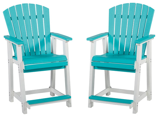 Eisely Outdoor Counter Height Bar Stool (Set of 2) - P208-124 - In Stock Furniture