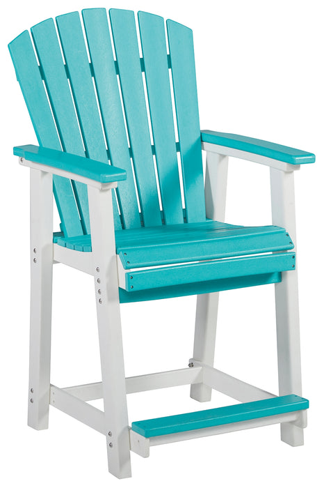 Eisely Outdoor Counter Height Bar Stool (Set of 2) - P208-124 - In Stock Furniture