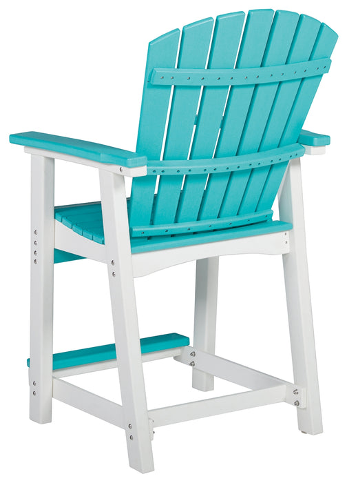 Eisely Outdoor Counter Height Bar Stool (Set of 2) - P208-124 - In Stock Furniture