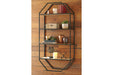 Elea Black/Natural Wall Shelf - A8010097 - Gate Furniture