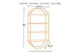 Elea Black/Natural Wall Shelf - A8010097 - Gate Furniture