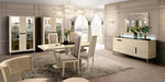 Elite Dining Ivory With Ambra “Rombi” Chairs Set - Gate Furniture