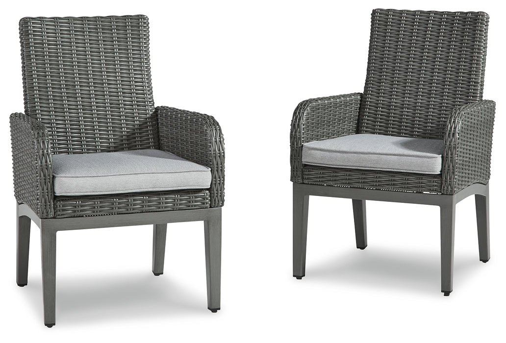 Elite Park Arm Chair with Cushion (Set of 2) - P518-601A - In Stock Furniture