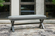 Elite Park Outdoor Bench with Cushion - P518-600 - In Stock Furniture