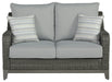 Elite Park Outdoor Loveseat with Cushion - P518-835 - In Stock Furniture