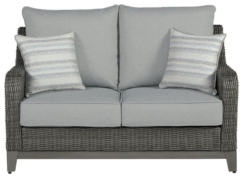 Elite Park Outdoor Loveseat with Cushion - P518-835 - In Stock Furniture