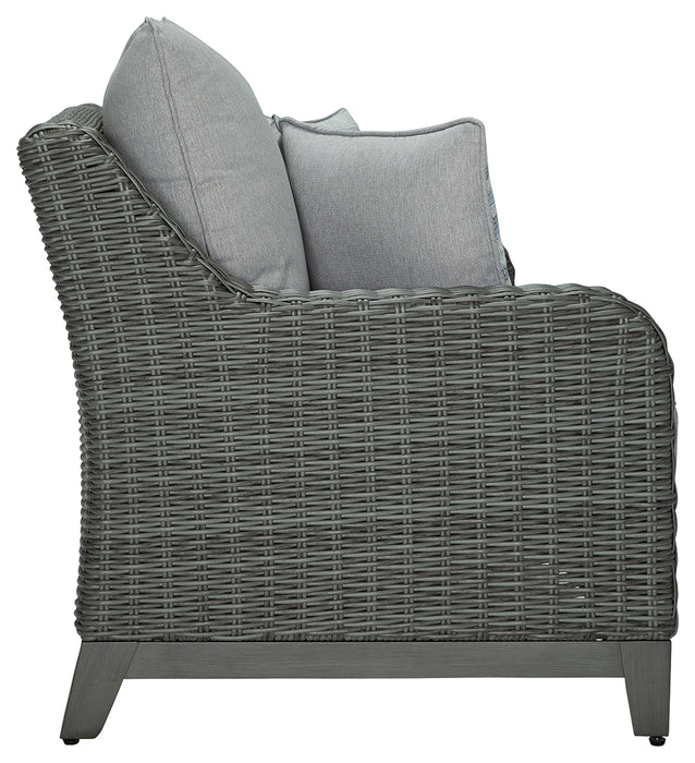 Elite Park Outdoor Loveseat with Cushion - P518-835 - In Stock Furniture