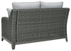 Elite Park Outdoor Loveseat with Cushion - P518-835 - In Stock Furniture