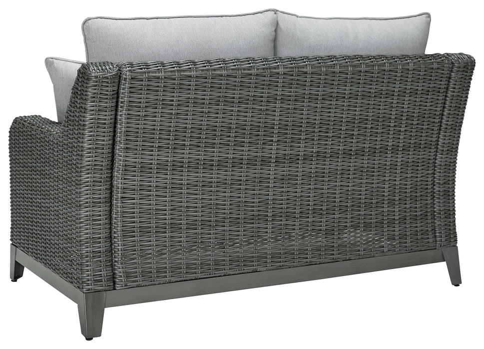 Elite Park Outdoor Loveseat with Cushion - P518-835 - In Stock Furniture
