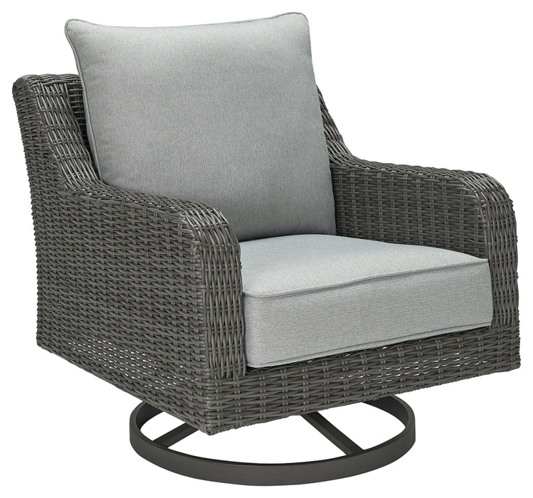 Elite Park Outdoor Swivel Lounge with Cushion - P518-821 - In Stock Furniture