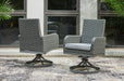 Elite Park Swivel Chair with Cushion (Set of 2) - P518-602A - In Stock Furniture