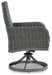 Elite Park Swivel Chair with Cushion (Set of 2) - P518-602A - In Stock Furniture