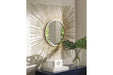 Elspeth Gold Finish Accent Mirror - A8010124 - Gate Furniture