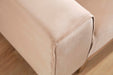 Emily Beige Velvet Sectional - Gate Furniture