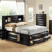 Emily Black Queen Storage Platform Bed - Gate Furniture