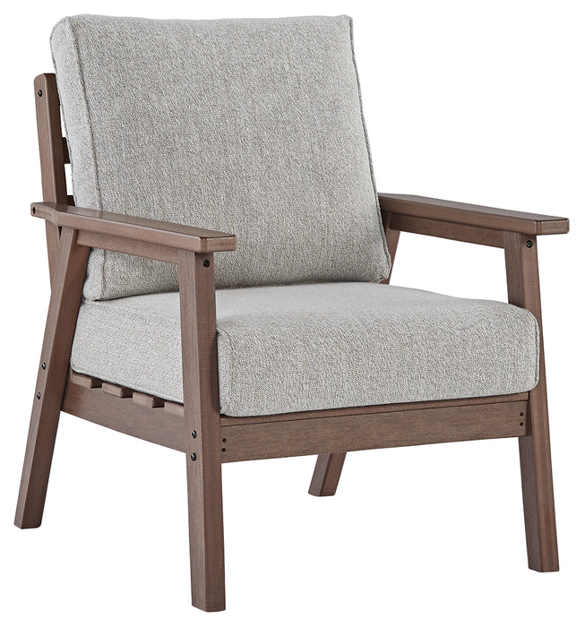 Emmeline Outdoor Lounge Chair with Cushion (Set of 2) - P420-820 - In Stock Furniture
