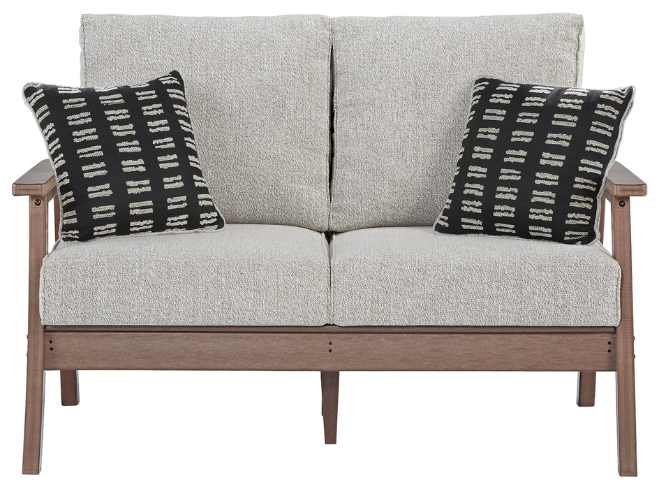 Emmeline Outdoor Loveseat with Cushion - P420-835 - In Stock Furniture