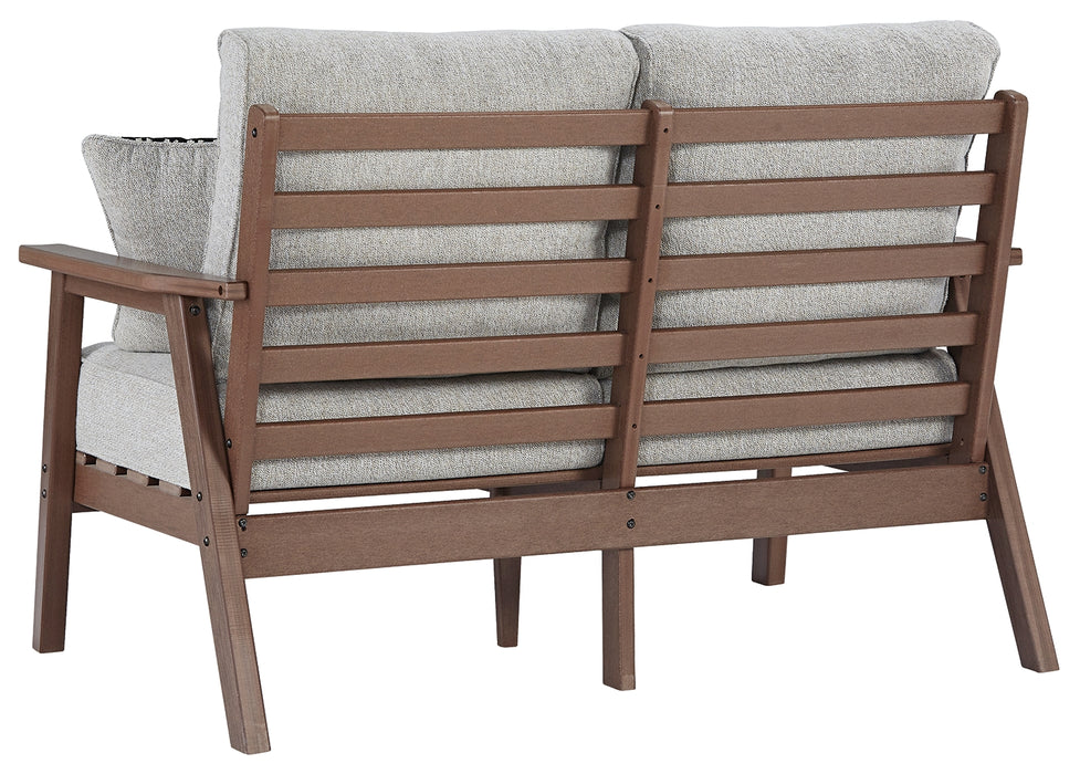 Emmeline Outdoor Loveseat with Cushion - P420-835 - In Stock Furniture