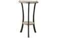 Enderton White Wash/Pewter Accent Table - A4000081 - Gate Furniture