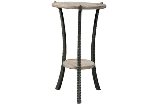 Enderton White Wash/Pewter Accent Table - A4000081 - Gate Furniture