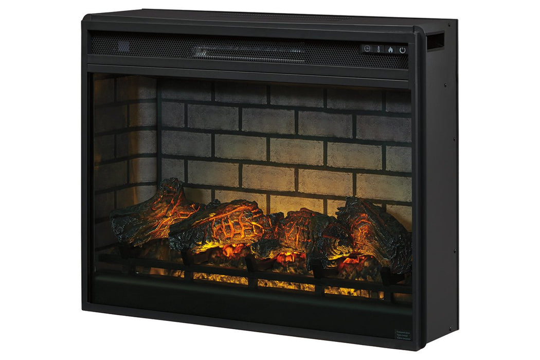 Entertainment Accessories Black Electric Infrared Fireplace Insert - W100-121 - Gate Furniture