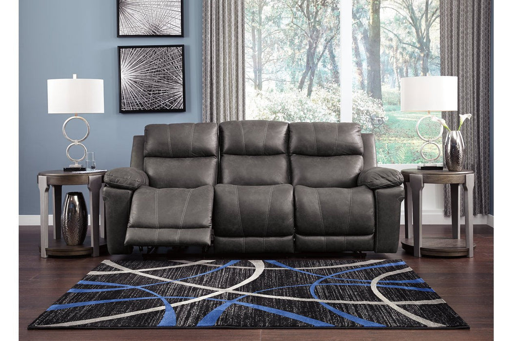 Erlangen Midnight Power Reclining Sofa - 3000415 - Gate Furniture