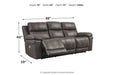 Erlangen Midnight Power Reclining Sofa - 3000415 - Gate Furniture