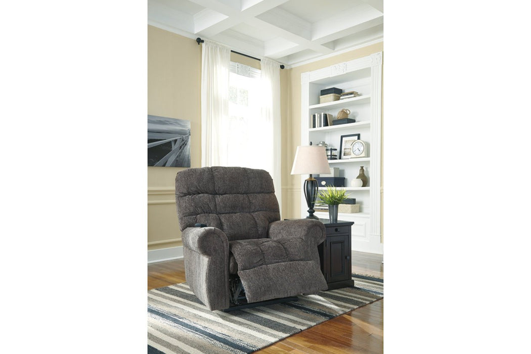 Ernestine Slate Power Lift Recliner - 9760112 - Gate Furniture