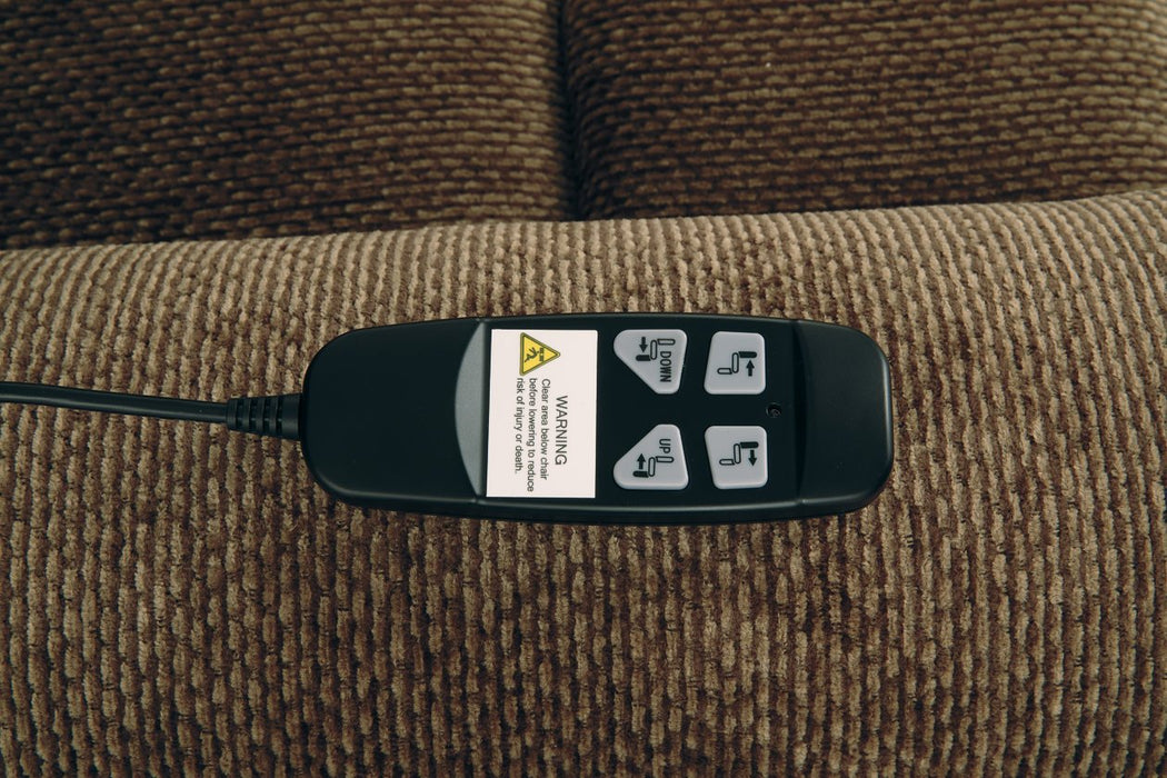 Ernestine Truffle Power Lift Recliner - 9760212 - Gate Furniture