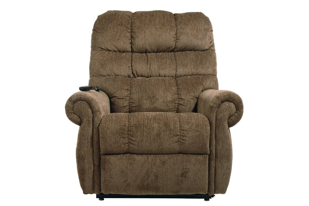 Ernestine Truffle Power Lift Recliner - 9760212 - Gate Furniture