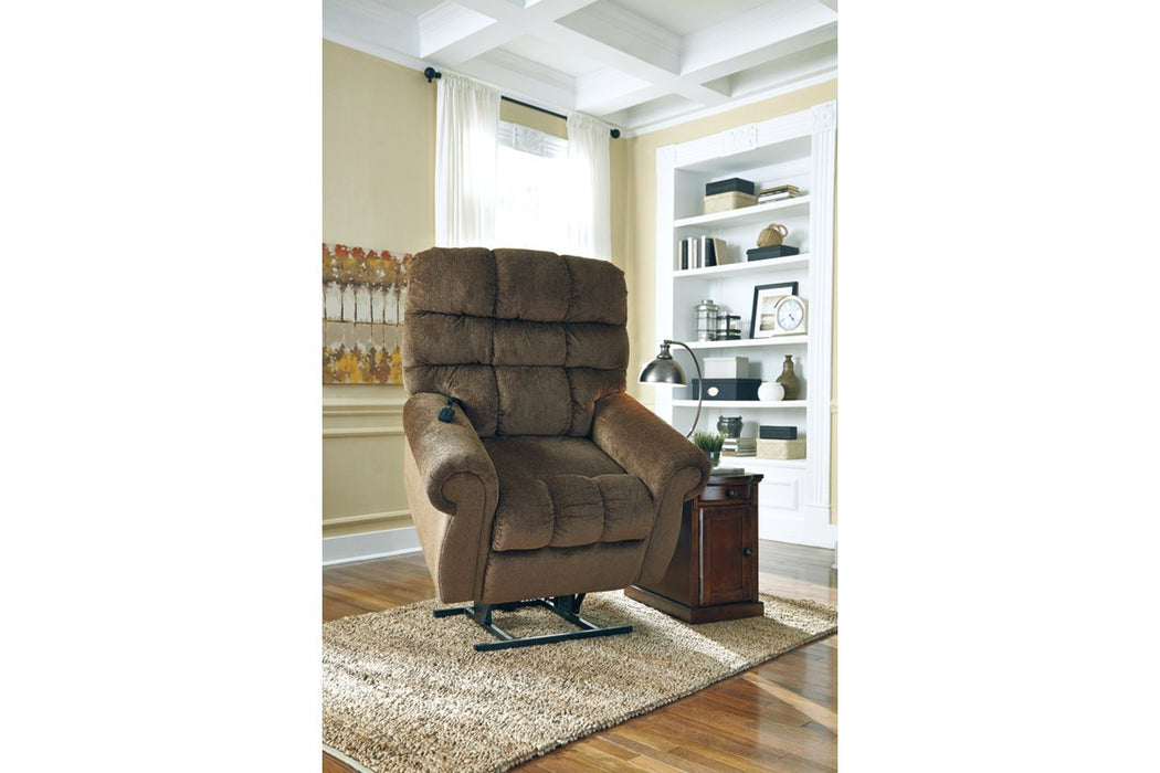Ernestine Truffle Power Lift Recliner - 9760212 - Gate Furniture
