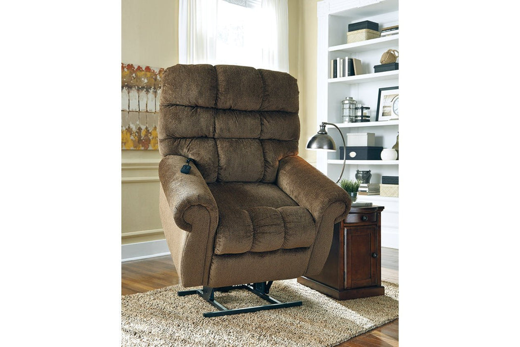 Ernestine Truffle Power Lift Recliner - 9760212 - Gate Furniture