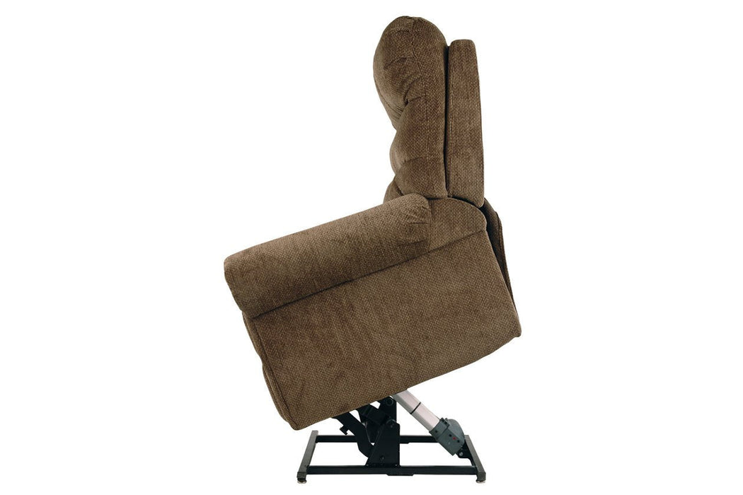 Ernestine Truffle Power Lift Recliner - 9760212 - Gate Furniture
