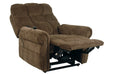 Ernestine Truffle Power Lift Recliner - 9760212 - Gate Furniture