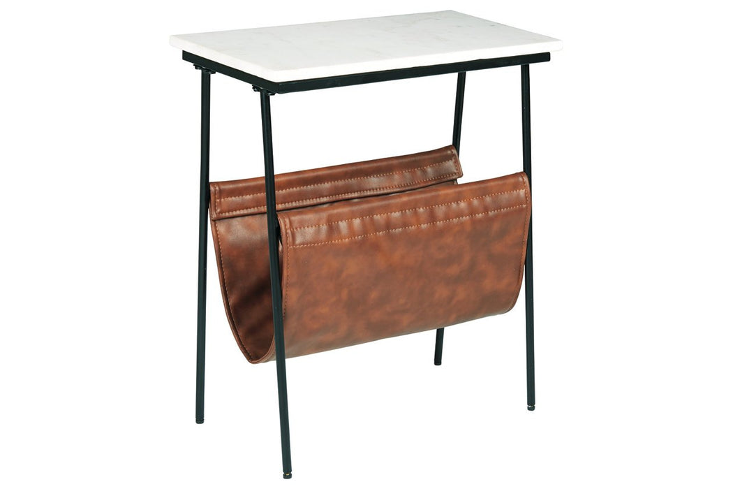 Etanbury Brown/Black/White Accent Table - A4000254 - Gate Furniture