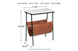 Etanbury Brown/Black/White Accent Table - A4000254 - Gate Furniture