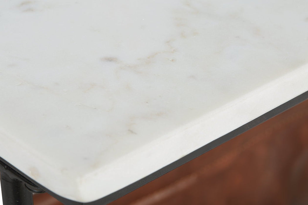 Etanbury Brown/Black/White Accent Table - A4000254 - Gate Furniture