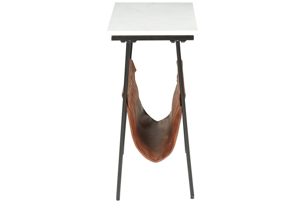Etanbury Brown/Black/White Accent Table - A4000254 - Gate Furniture