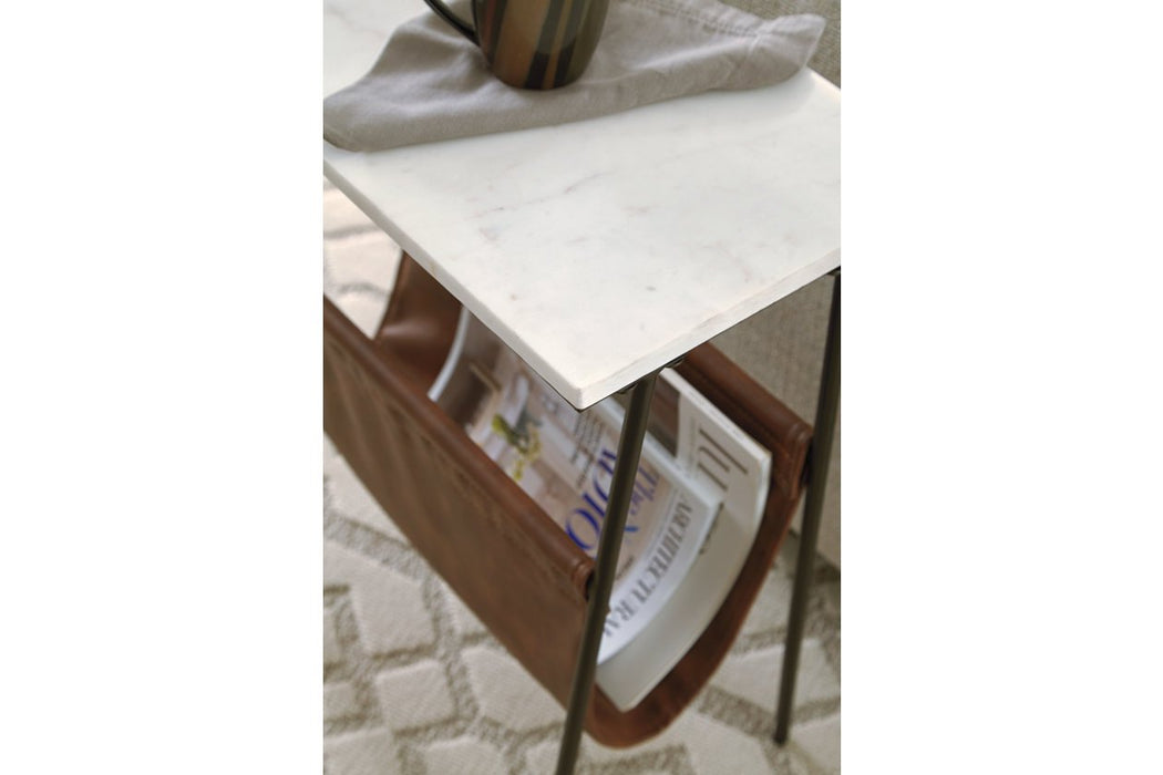 Etanbury Brown/Black/White Accent Table - A4000254 - Gate Furniture