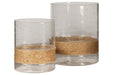 Eudocia Clear Candle Holder (Set of 2) - A2000456 - Gate Furniture