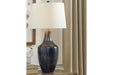 Evania Indigo Table Lamp - L207344 - Gate Furniture