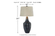 Evania Indigo Table Lamp - L207344 - Gate Furniture