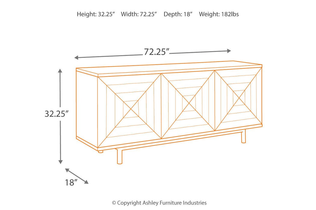 Fair Ridge Warm Brown Accent Cabinet - A4000032 - Gate Furniture