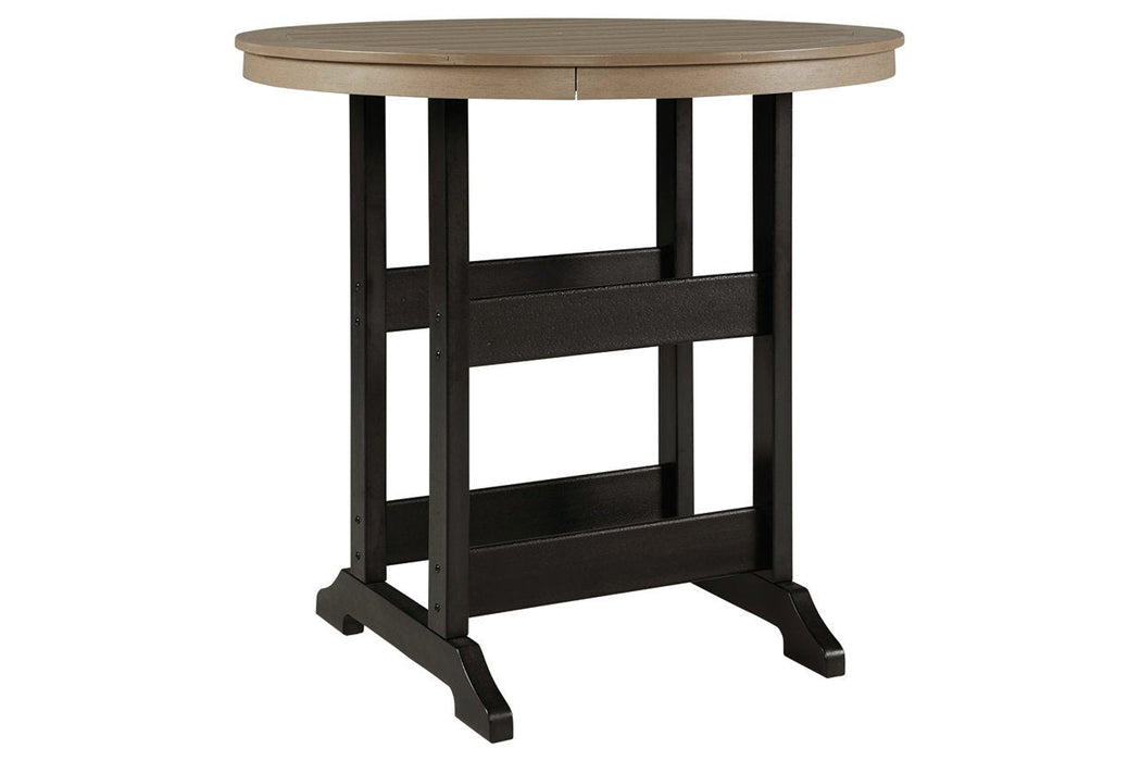 Fairen Trail Black/Driftwood Bar Table - P211-613 - Gate Furniture