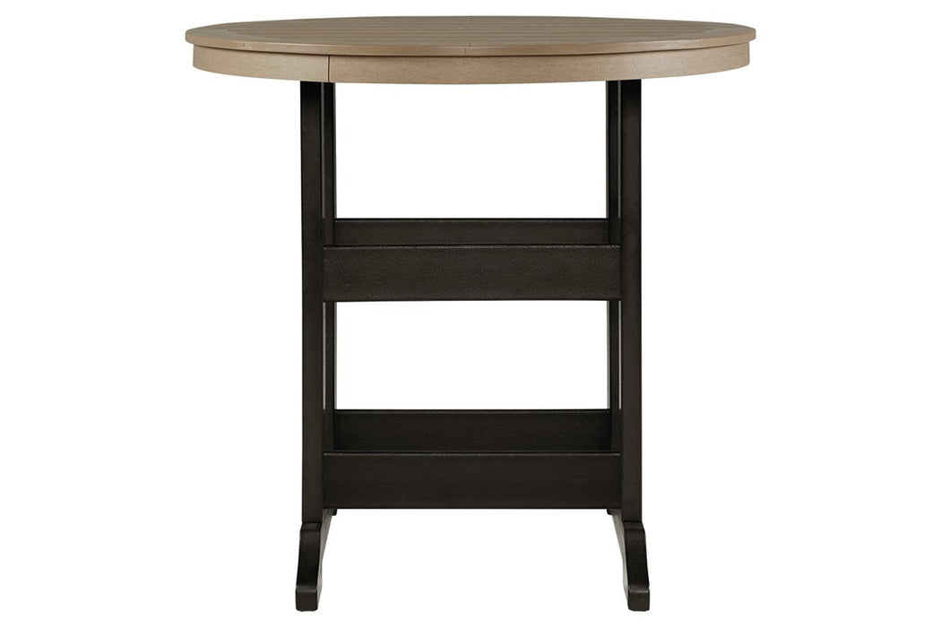 Fairen Trail Black/Driftwood Bar Table - P211-613 - Gate Furniture