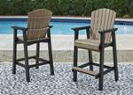 Fairen Trail Black/Driftwood Barstool (Set of 2) - P211-130 - Gate Furniture