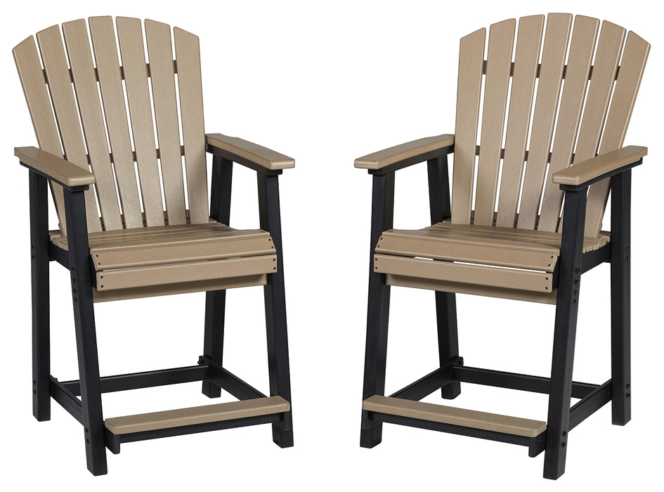 Fairen Trail Outdoor Counter Height Bar Stool (Set of 2) - P211-124 - In Stock Furniture