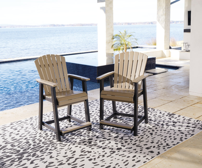 Fairen Trail Outdoor Counter Height Bar Stool (Set of 2) - P211-124 - In Stock Furniture