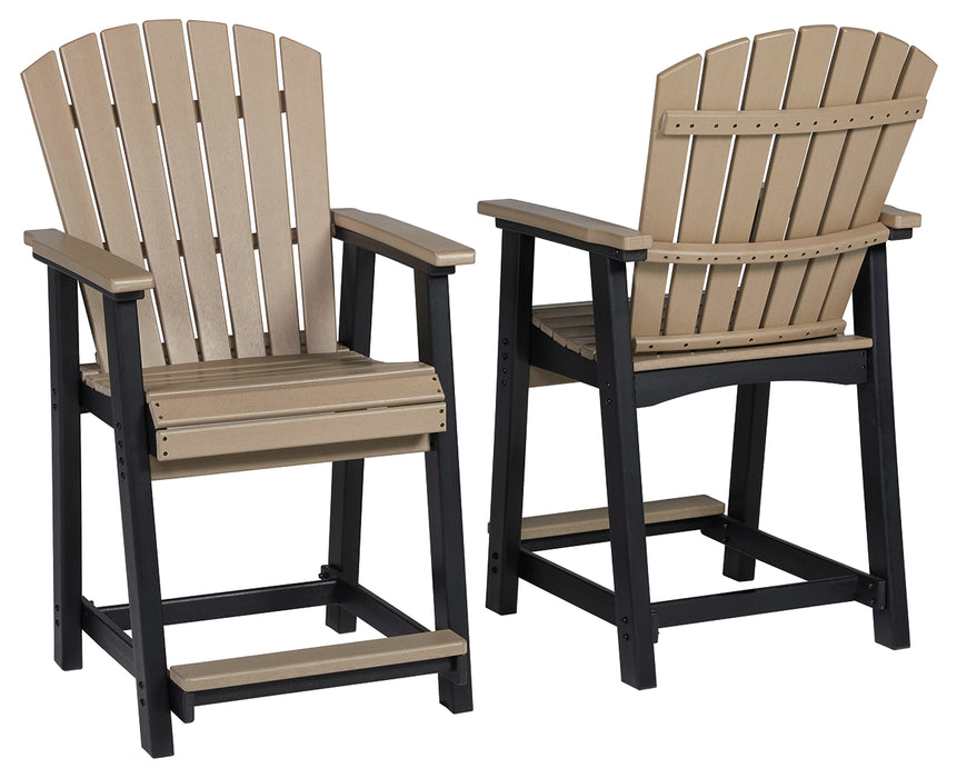 Fairen Trail Outdoor Counter Height Bar Stool (Set of 2) - P211-124 - In Stock Furniture