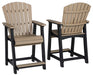 Fairen Trail Outdoor Counter Height Bar Stool (Set of 2) - P211-124 - In Stock Furniture